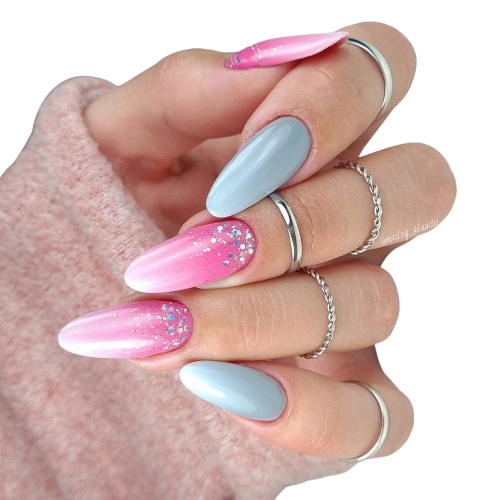 paznokcie w kolorze szaro rozowym z brokatem removebg preview